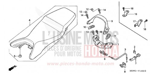 SEAT (1) CBR600F1 de 2001